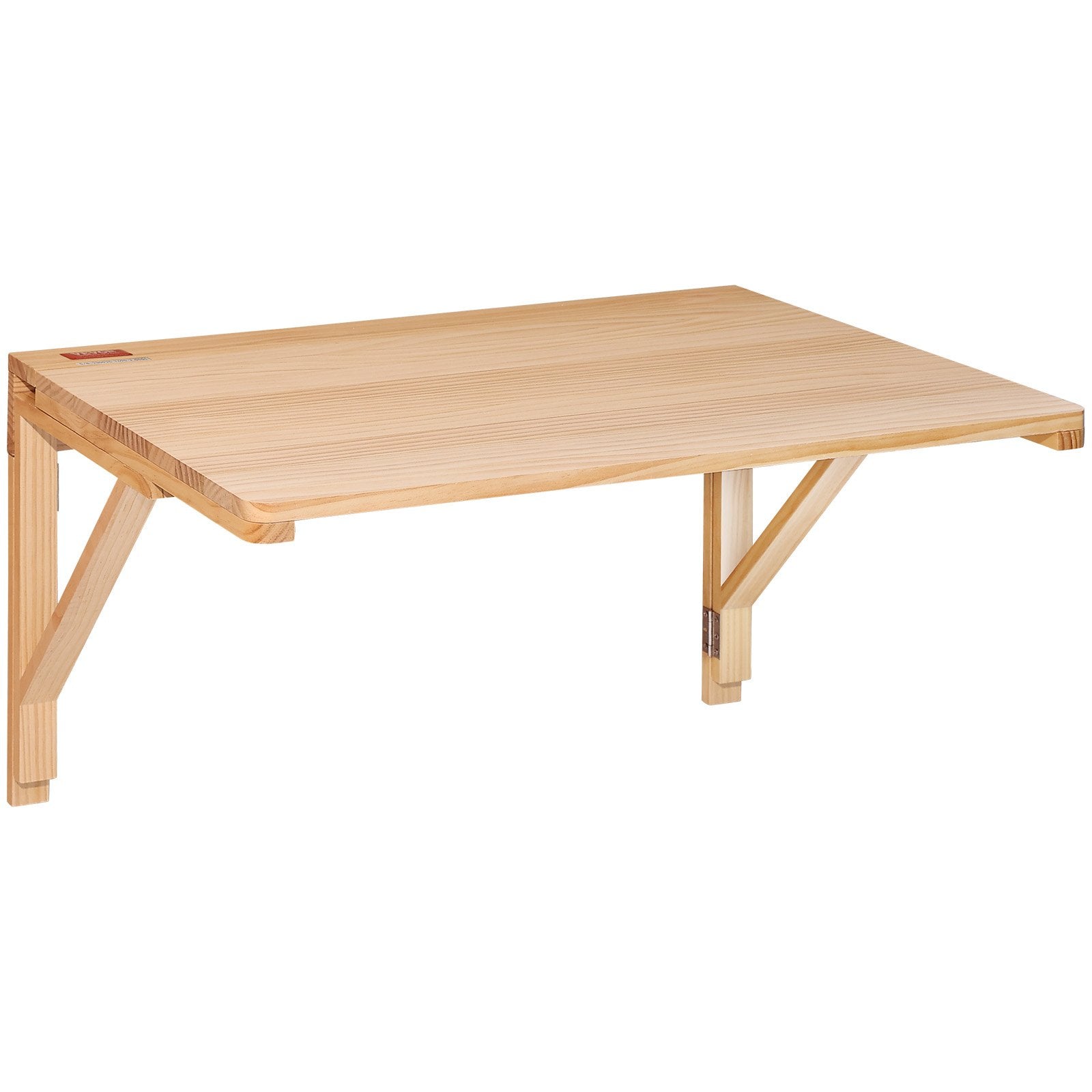 VEVOR Wall Mounted Folding Table, Wall Mounted Drop Leaf Tables, Solid Wood Floating Desk for Dining, Laundry Room, Office, 31.5