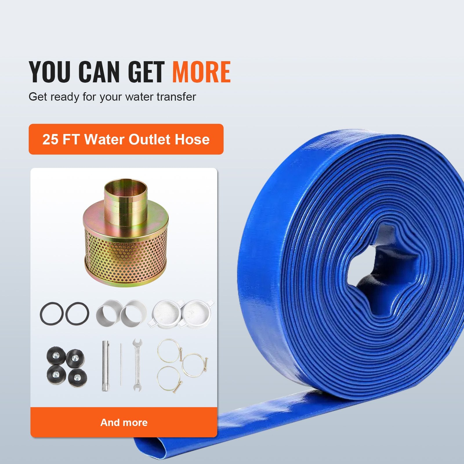 Gasoline Engine Water Pump Gas Powered Transfer Pump 80 mm 7HP 4-Stroke