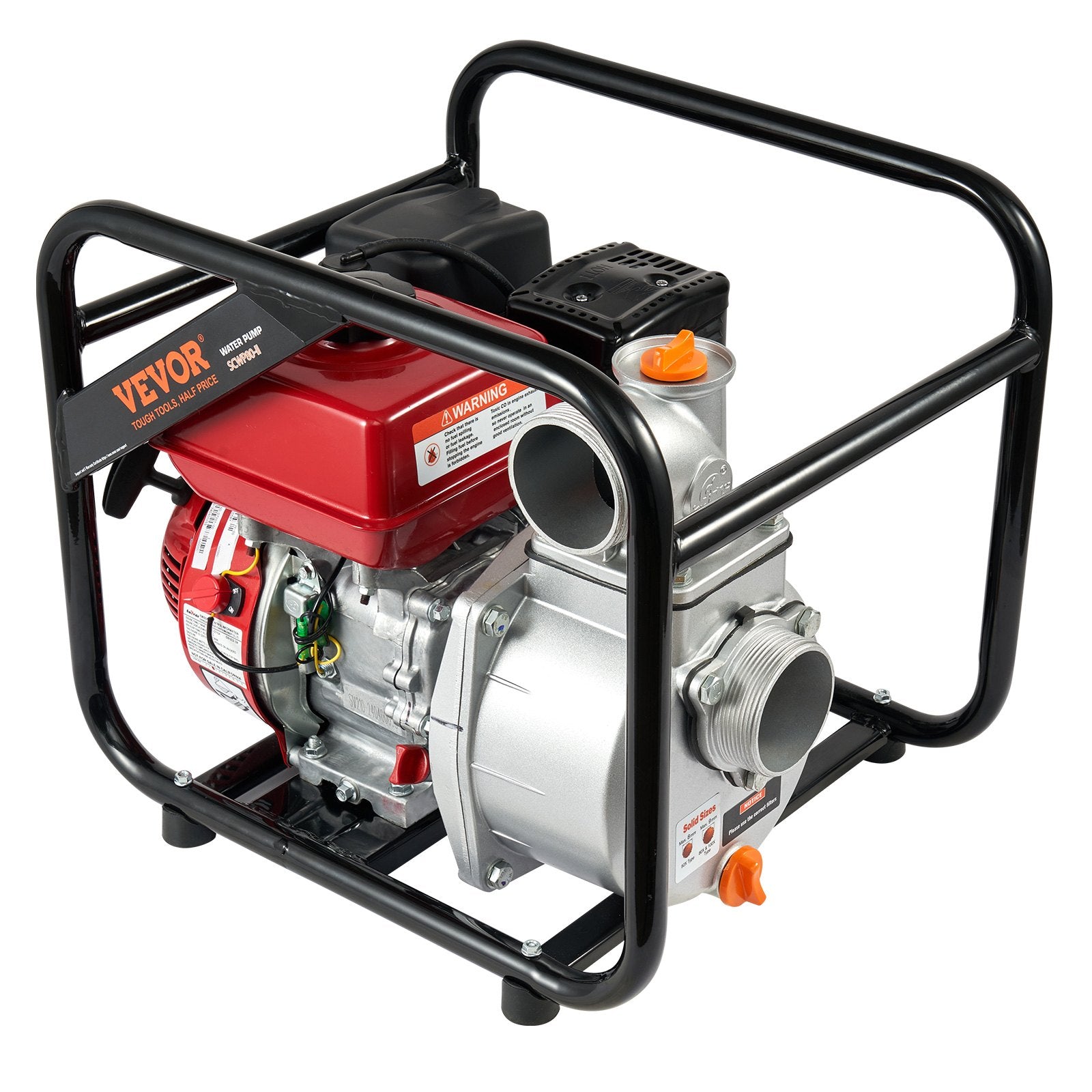Gasoline Engine Water Pump Gas Powered Transfer Pump 80 mm 7HP 4-Stroke