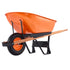 Wheelbarrow Cart One Wheel 6 Cu Ft Garden Dump Cart 330 lbs Utility Cart