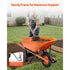 Wheelbarrow Cart One Wheel 6 Cu Ft Garden Dump Cart 330 lbs Utility Cart