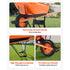 Wheelbarrow Cart One Wheel 6 Cu Ft Garden Dump Cart 330 lbs Utility Cart