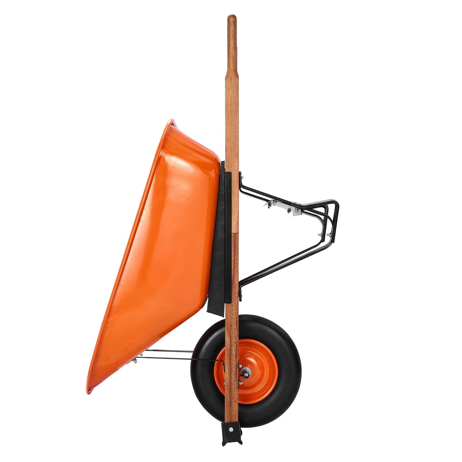 Wheelbarrow Cart One Wheel 6 Cu Ft Garden Dump Cart 330 lbs Utility Cart