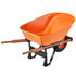 Wheelbarrow Cart One Wheel 6 Cu Ft Garden Dump Cart 330 lbs Utility Cart