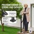Handrails for Outdoor Steps, 1-2 Step Stair Hand Rail Kit, Transitional Carbon Steel Railings with Installation Kit, Stair Rails for Seniors, Concrete Steps & Porch & Deck, Black Square Tube