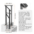 Handrails for Outdoor Steps, 1-2 Step Stair Hand Rail Kit, Transitional Carbon Steel Railings with Installation Kit, Stair Rails for Seniors, Concrete Steps & Porch & Deck, Black Square Tube