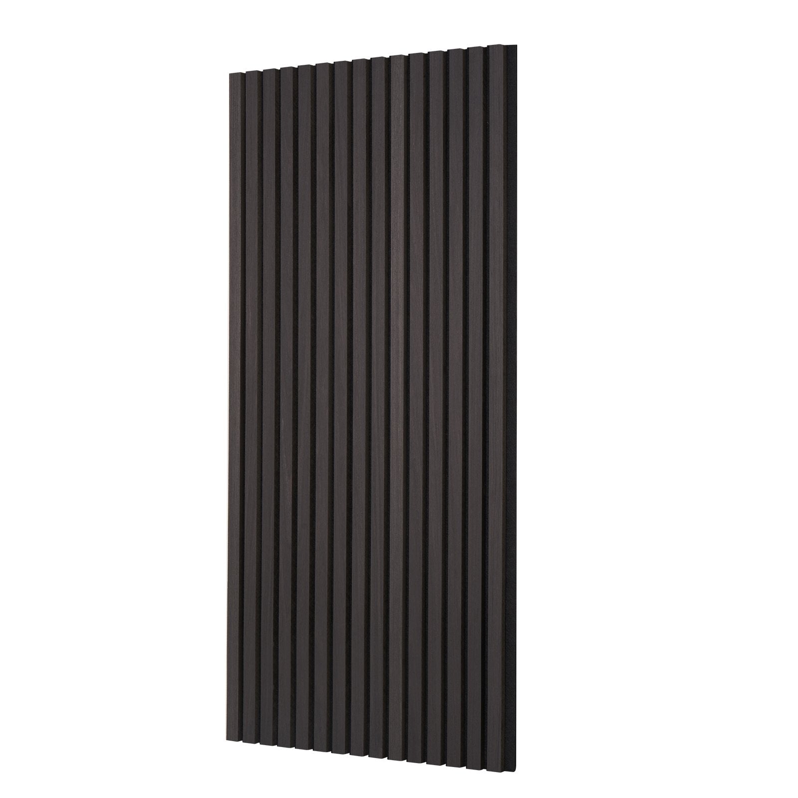 Wood Slat Acoustic Panels 23.6 x 47.2 inch for Modern Wall Decor Black Oak