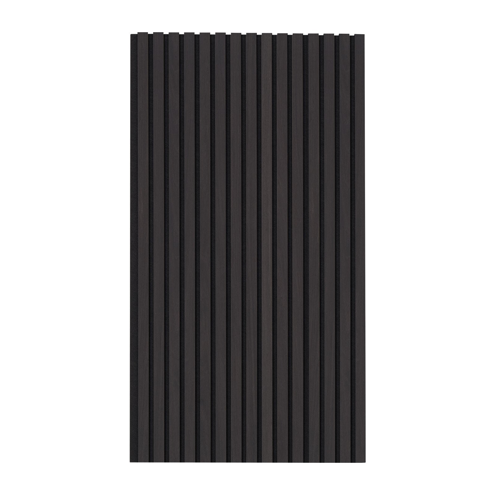 Wood Slat Acoustic Panels 23.6 x 47.2 inch for Modern Wall Decor Black Oak