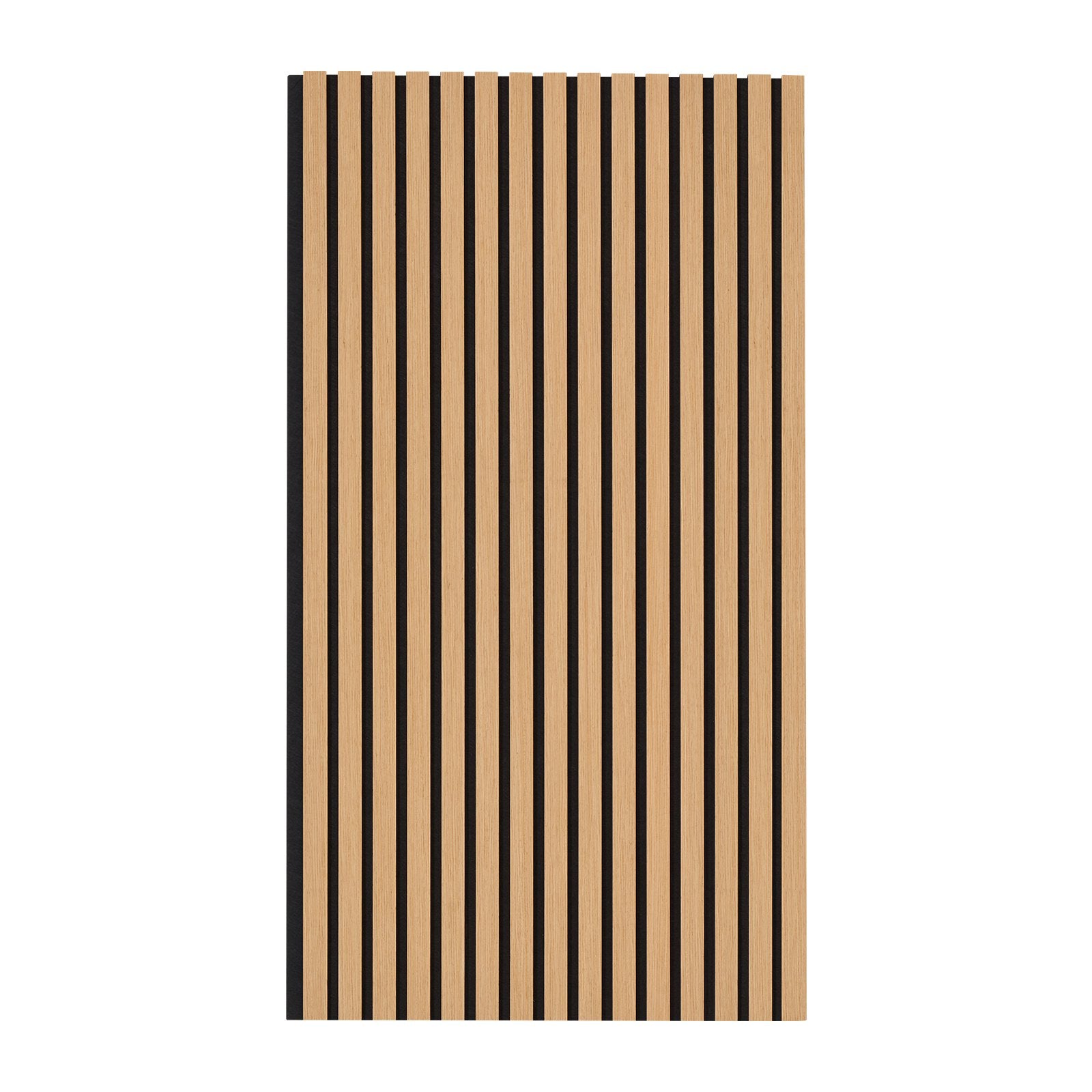 Wood Slat Acoustic Panels 23.6 x 47.2 inch for Modern Wall Decor Light Oak