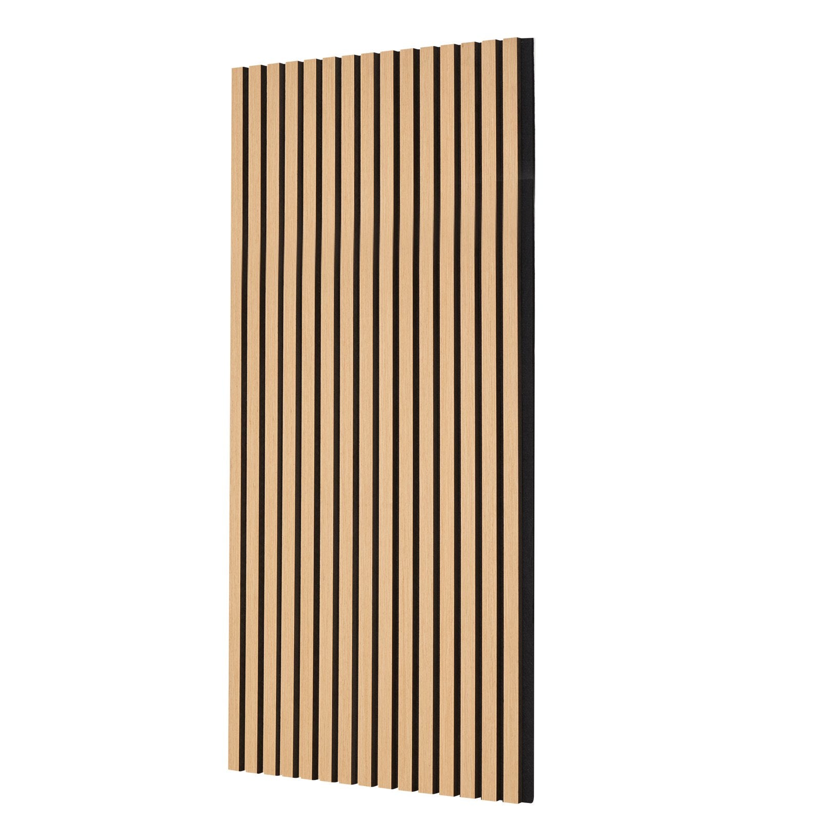 Wood Slat Acoustic Panels 23.6 x 47.2 inch for Modern Wall Decor Light Oak