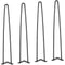 VEVOR 711.2MM Hairpin Furniture Legs, Metal Home DIY Projects for Nightstand, Coffee Table, Desk, 226.8KG Load Capacity with Rubber Floor Protectors, Metal Heavy Duty Sturdy Modern Table Legs, 4PCS