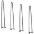 VEVOR 711.2MM Hairpin Furniture Legs, Metal Home DIY Projects for Nightstand, Coffee Table, Desk, 226.8KG Load Capacity with Rubber Floor Protectors, Metal Heavy Duty Sturdy Modern Table Legs, 4PCS