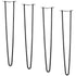 VEVOR 711.2MM Hairpin Furniture Legs, Metal Home DIY Projects for Nightstand, Coffee Table, Desk, 226.8KG Load Capacity with Rubber Floor Protectors, Metal Heavy Duty Sturdy Modern Table Legs, 4PCS
