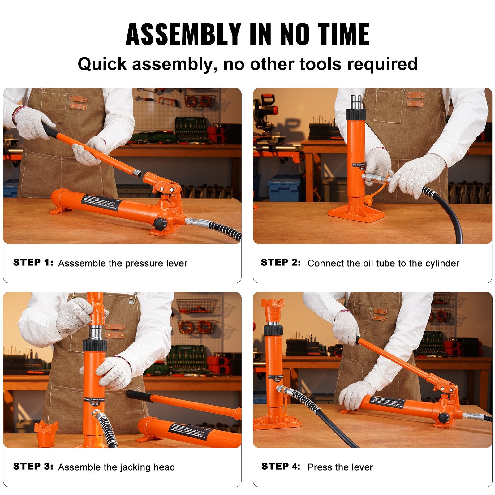 12 Ton Hydraulic Jack Air Pump Lift Ram Body Frame Porta Power Repair Kits