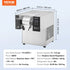 Commercial Snowflake Ice Machine, 276LBS/24H Snowflake Ice Maker, Stainless Steel Ice Shaver Machine, Electric Snow Cone Maker, Air Cooling System for Rapid Heat Dissipation, for Bakery, Cafe