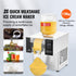 Commercial Snowflake Ice Machine, 375LBS/24H Snowflake Ice Maker, Stainless Steel Ice Shaver Machine, Electric Snow Cone Maker, Air Cooling System for Rapid Heat Dissipation, for Bakery, Cafe