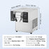 Commercial Snowflake Ice Machine, 375LBS/24H Snowflake Ice Maker, Stainless Steel Ice Shaver Machine, Electric Snow Cone Maker, Air Cooling System for Rapid Heat Dissipation, for Bakery, Cafe