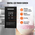 Commercial Snowflake Ice Machine, 375LBS/24H Snowflake Ice Maker, Stainless Steel Ice Shaver Machine, Electric Snow Cone Maker, Air Cooling System for Rapid Heat Dissipation, for Bakery, Cafe