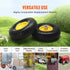 Solid PU Run-Flat Tire Wheel, 254 mm, 2-Pack, 181.4 kg Dynamic Load, 204.1 kg Static Load, Flat Free Tubeless Tires and Wheels for Hand Truck, Utility Cart, Dolly, Garden Trailer, Various Carts