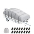 Pontoon Boat Cover 800D Waterproof Trailerable 19-20 ft with Storage Bag