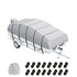 Pontoon Boat Cover 800D Waterproof Trailerable 23-24 ft with Storage Bag