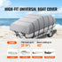 Pontoon Boat Cover 800D Waterproof Trailerable 23-24 ft with Storage Bag