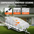 Pontoon Boat Cover 800D Waterproof Trailerable 23-24 ft with Storage Bag