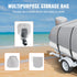 Pontoon Boat Cover 800D Waterproof Trailerable 23-24 ft with Storage Bag