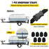 VEVOR Pontoon Boat Cover, Fit for 17\'-20\' Boat, Heavy Duty 600D Marine Grade Oxford Fabric, UV Resistant Waterproof Trailerable Boat Cover with 2 Support Poles and 7 Wind-Proof Straps, Gray