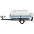 VEVOR Pontoon Boat Cover, Fit for 17\'-20\' Boat, Heavy Duty 600D Marine Grade Oxford Fabric, UV Resistant Waterproof Trailerable Boat Cover with 2 Support Poles and 7 Wind-Proof Straps, Gray