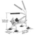 Commercial Vegetable Slicer 1/2 Inch Stainless Steel Manual Fruit Cutter