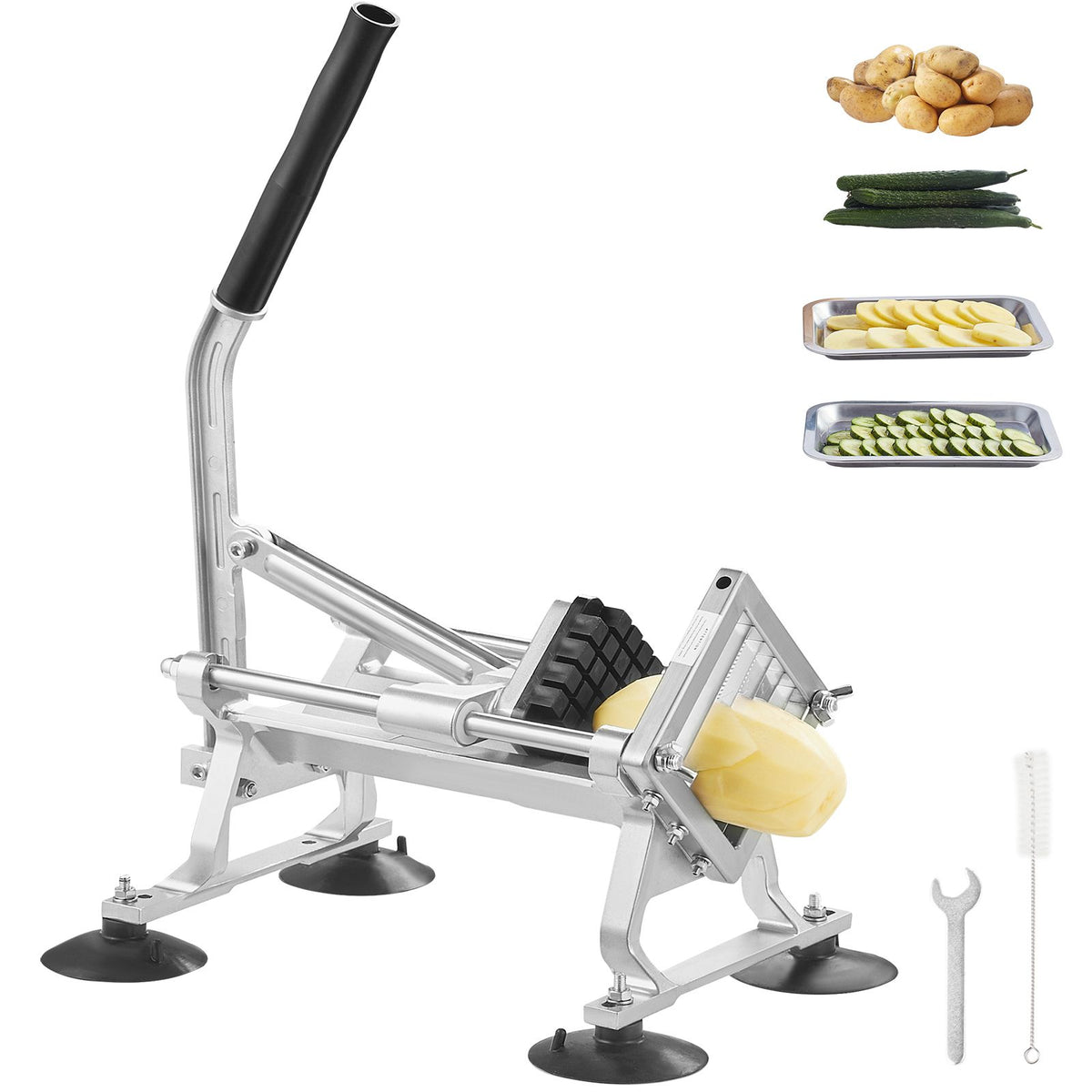 Commercial Vegetable Slicer 1/2 Inch Stainless Steel Manual Fruit Cutter