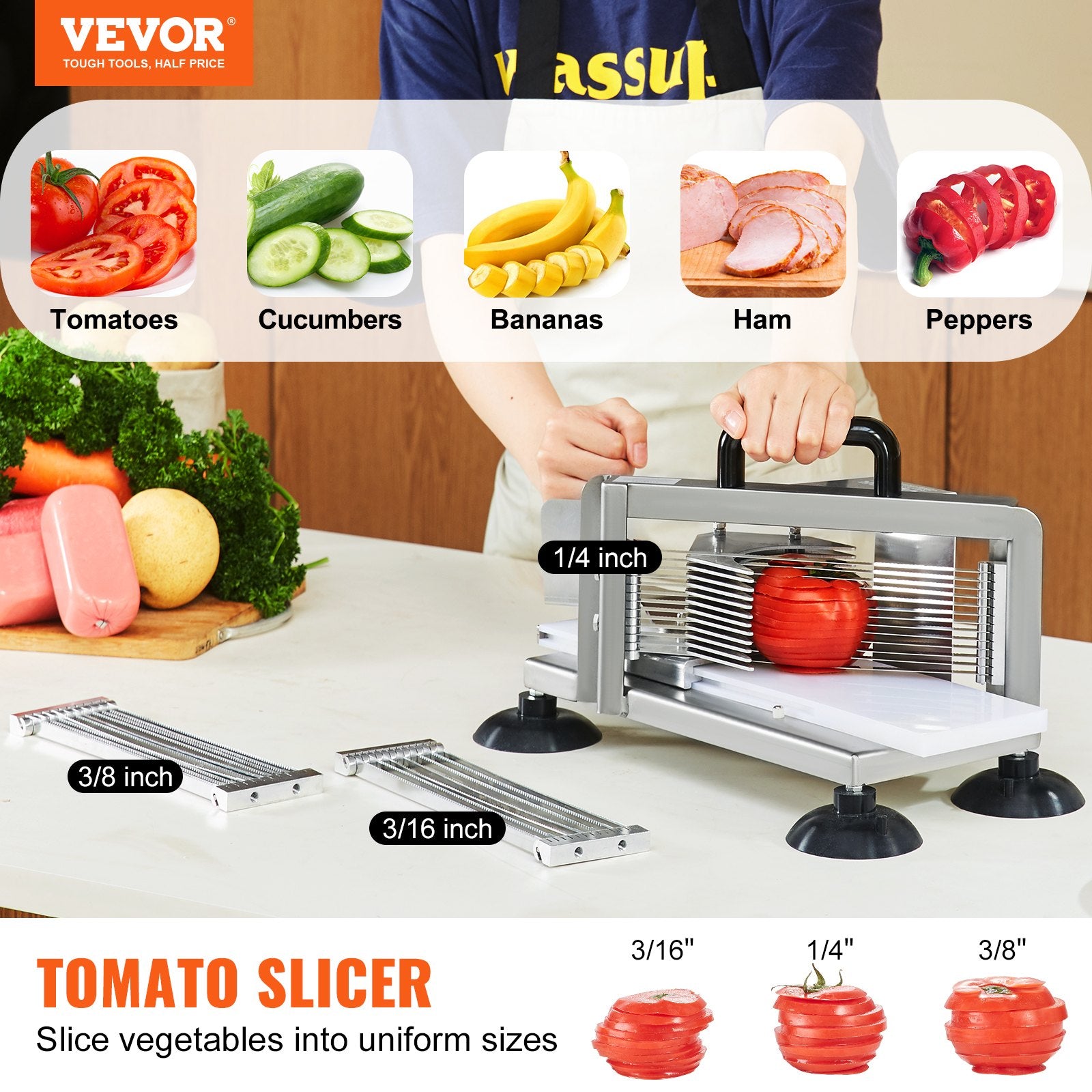 Commercial Tomato Slicer, 1/4