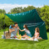 VEVOR PVC Waterproof Tarp, 16.5 x 29.5 ft Heavy Duty PVC Tarpaulin, Tear-Proof and Weather-Proof, with Grommets and Reinforced Edges for Canopy Boat RV Tent Shelter Trailer Truck Cover, Green