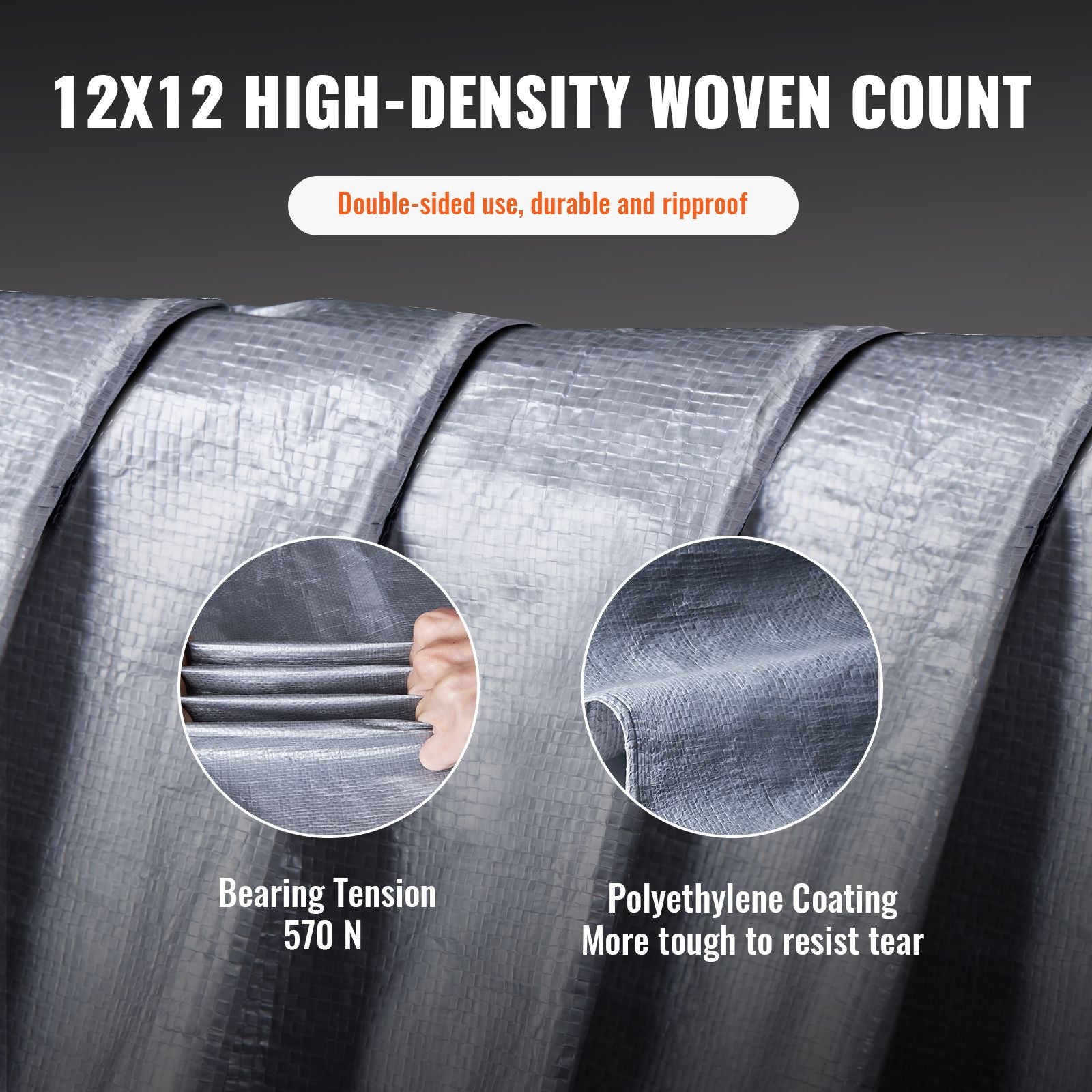 Tarp Waterproof Tarpaulin 20 x 30 ft 10 Mil Plastic Poly Tear UV Resistant