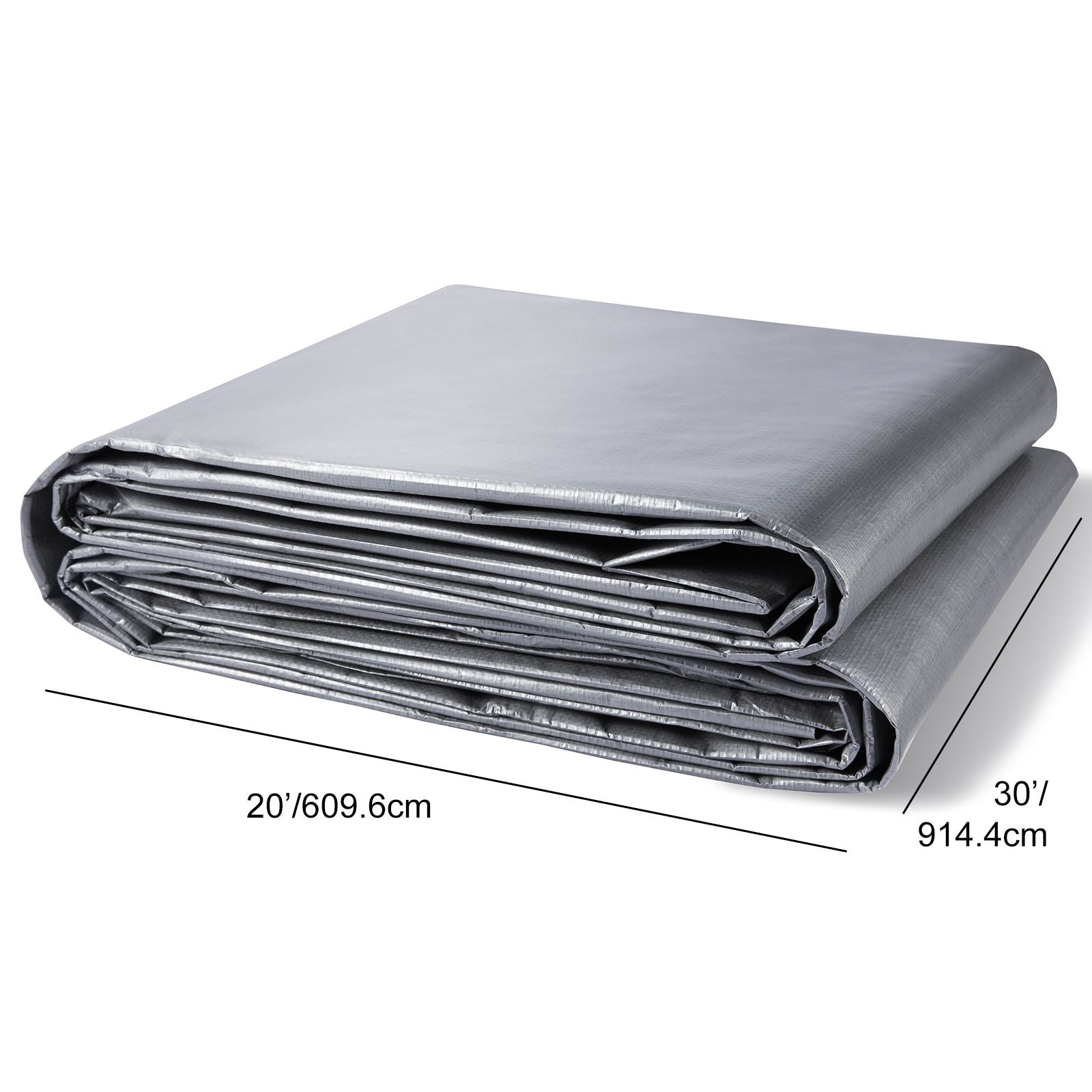 Tarp Waterproof Tarpaulin 20 x 30 ft 10 Mil Plastic Poly Tear UV Resistant