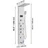 Shower Panel System, 6 Shower Modes, LED & Screen Hydroelectricity Shower Panel Tower, Rainfall, Waterfall, 8 Massage Jets, Tub Spout, Handheld Shower, Stainless Steel Wall-Mounted Shower Set