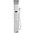 Shower Panel System, 6 Shower Modes, LED & Screen Hydroelectricity Shower Panel Tower, Rainfall, Waterfall, 8 Massage Jets, Tub Spout, Handheld Shower, Stainless Steel Wall-Mounted Shower Set