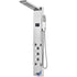Shower Panel System, 6 Shower Modes, LED & Screen Hydroelectricity Shower Panel Tower, Rainfall, Waterfall, 5 Massage Jets, Tub Spout, Handheld Shower, Stainless Steel Wall-Mounted Shower Set