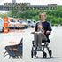 Lightweight Foldable Aluminum Transport Wheelchair 15.75" Seat 220lbs