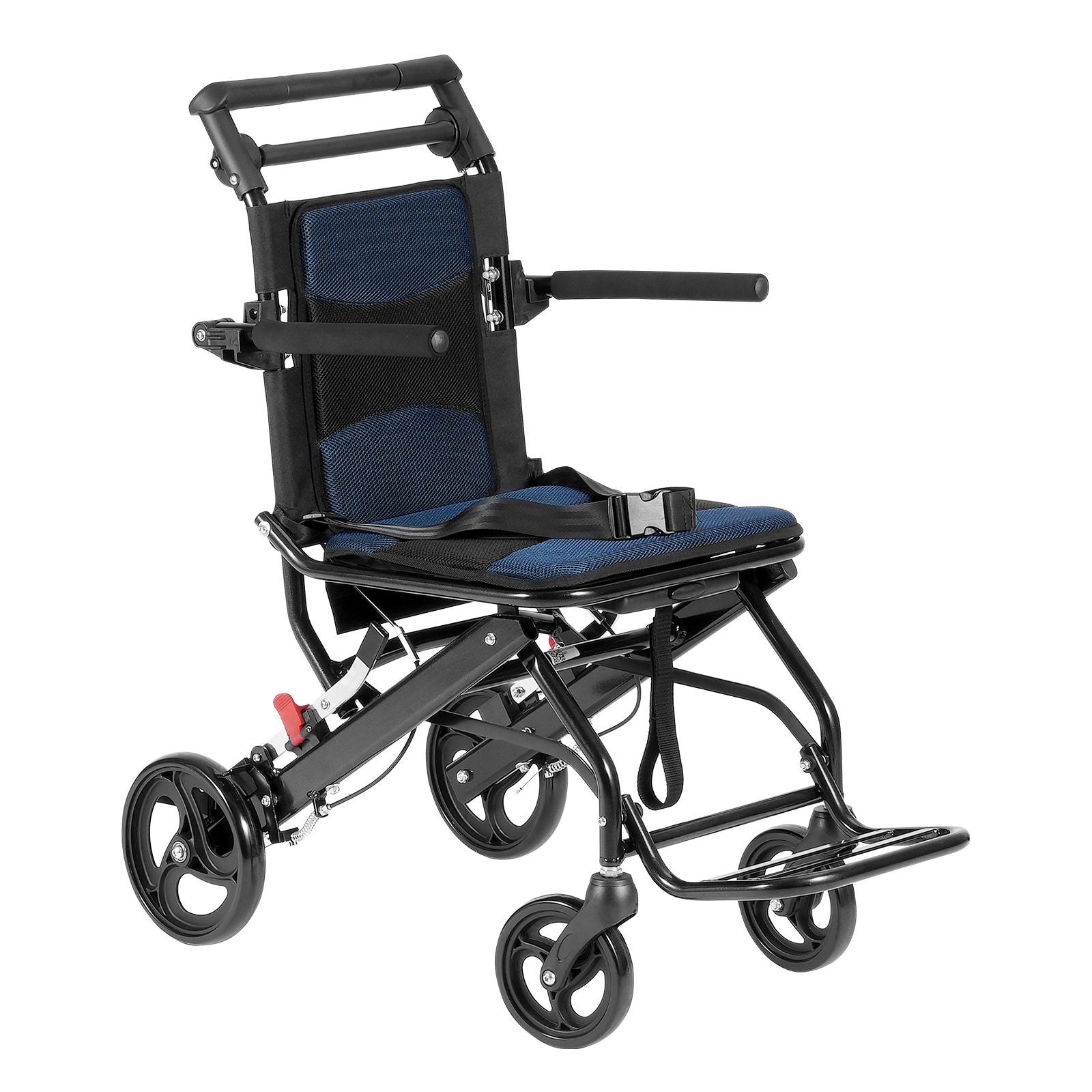 Lightweight Foldable Aluminum Transport Wheelchair 15.75