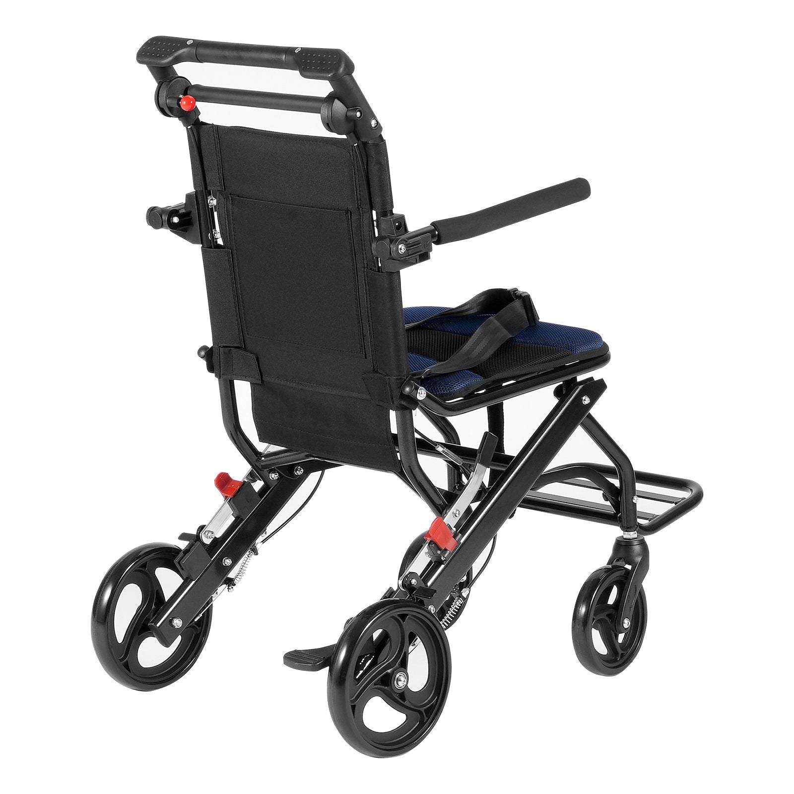 Lightweight Foldable Aluminum Transport Wheelchair 15.75