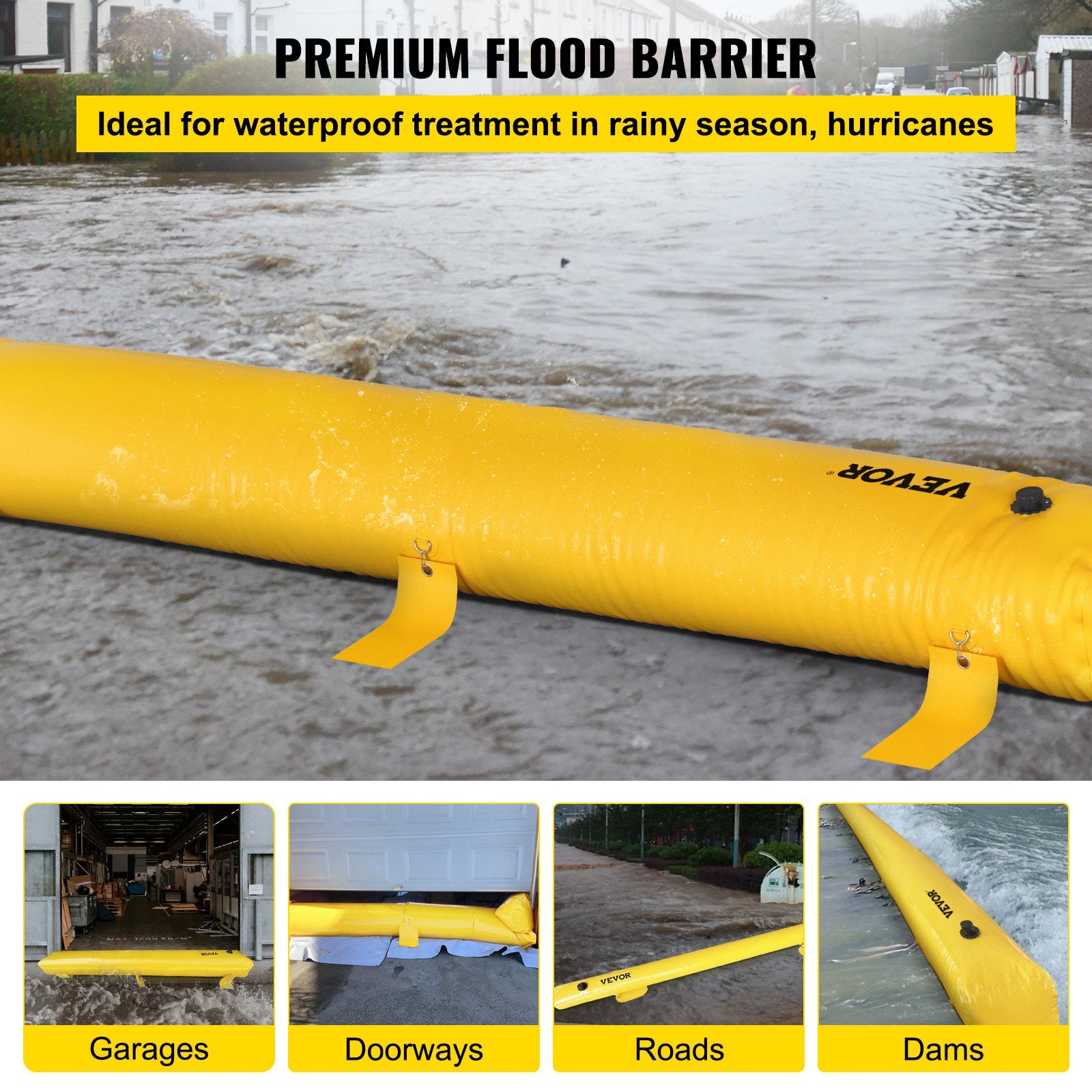 Flood Barrier Hydro Barrier 24' Length x 6
