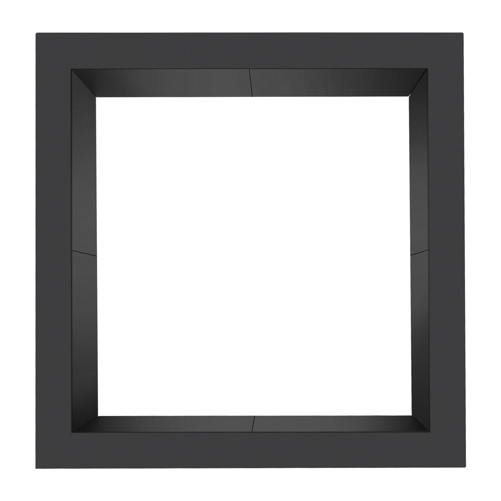 Fire Pit Ring, 42x42 in Outer/36x36 in Inner Diameter, 10inch Height Square Fire Pit Insert, Heavy Duty Carbon Steel Liner DIY Campfire Ring above or In-Ground, for Outdoor Camping, Bonfires