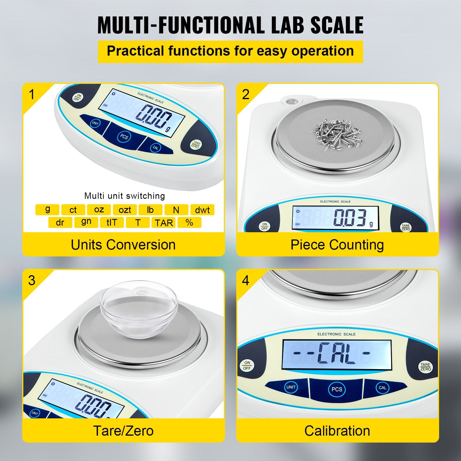 Lab Analytical Balance Digital Precision Scale 3000gx0.01g High Precision