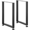 28 Inch Adjustable Steel Furniture Legs Set of 2 Heavy Duty Desk Table Legs