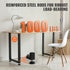 28 Inch Adjustable Steel Furniture Legs Set of 2 Heavy Duty Desk Table Legs