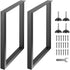 28 Inch Adjustable Steel Furniture Legs Set of 2 Heavy Duty Desk Table Legs