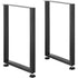 28 Inch Adjustable Steel Furniture Legs Set of 2 Heavy Duty Desk Table Legs