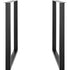 28 Inch Adjustable Steel Furniture Legs Set of 2 Heavy Duty Desk Table Legs